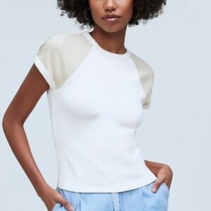 Madewell Raglan-Sleeve Baby Tee sz Large